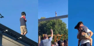 Child Spotted on Hershey Park Monorail, Bystander Climbs Roof to Rescue child walking on monorail hershey park