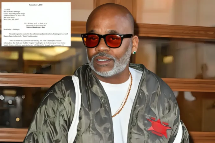 dame dash chapter 7 bankruptcy filing