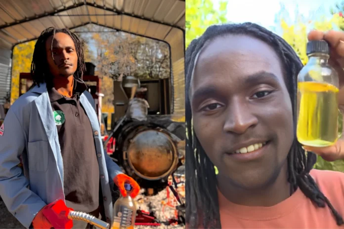 Viral inventor demonstrates plastic to fuel technology