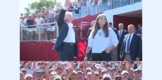 Trump and Granddaughter Kai Spark ‘USA’ Chants at Ryder Cup Crowd erupts in "USA" chants as President Trump and his granddaughter Kai Trump arrive at the Ryder Cup