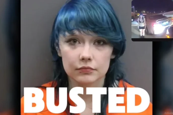 Drunk Blue Haired Driver Claims ‘Husband Was Driving’ – But No One Else Was in the Car During a Police Chase