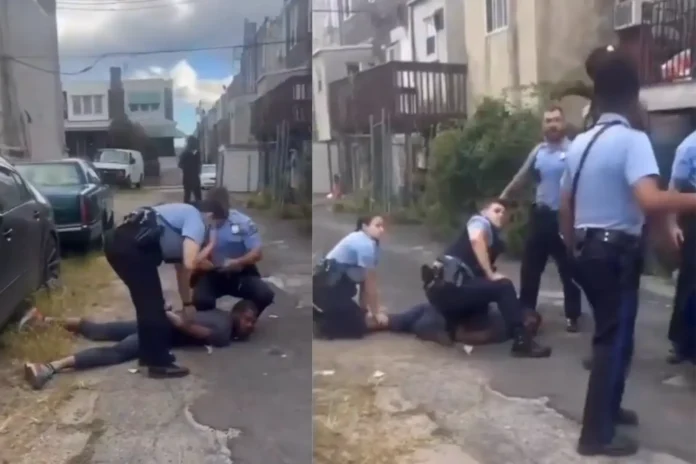 Philadelphia 39th District Police Officers fight with man