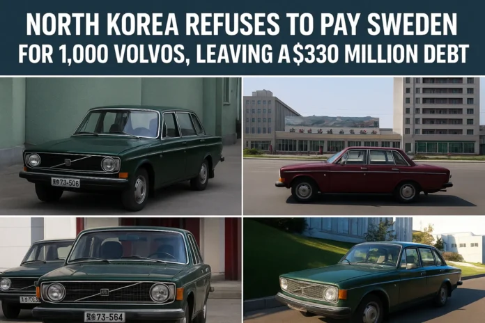 North Korea’s refusal to pay Sweden for 1,000 Volvo cars
