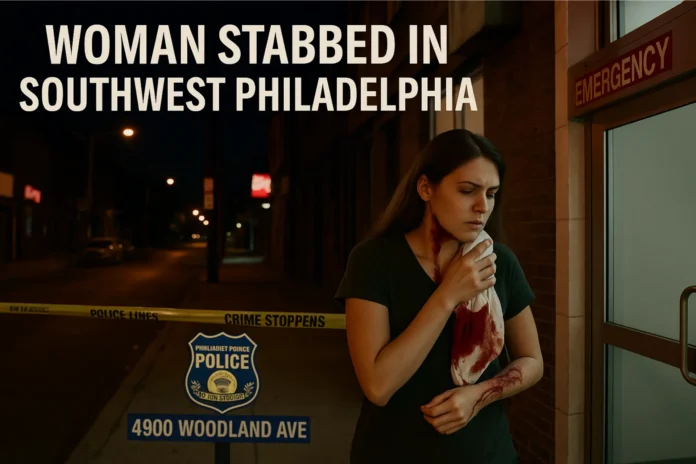 Woman Stabbed on Woodland Avenue in Philadelphia