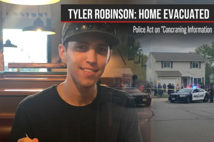 Police have evacuated the home of Charlie Kirk's killer, Tyler Robinson