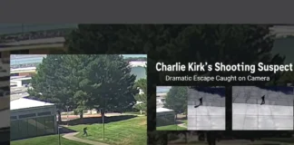 FBI Releases Roof Escape Video in Charlie Kirk Shooting Footage of Charlie Kirk’s Shooting Suspect Jumping Off the Roof After the Shooting