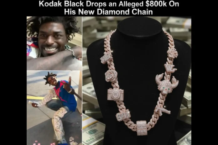 Kodak Black spend $800k On His New Diamond Chain