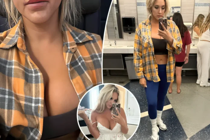 playboy model sara blake cheek flight incident
