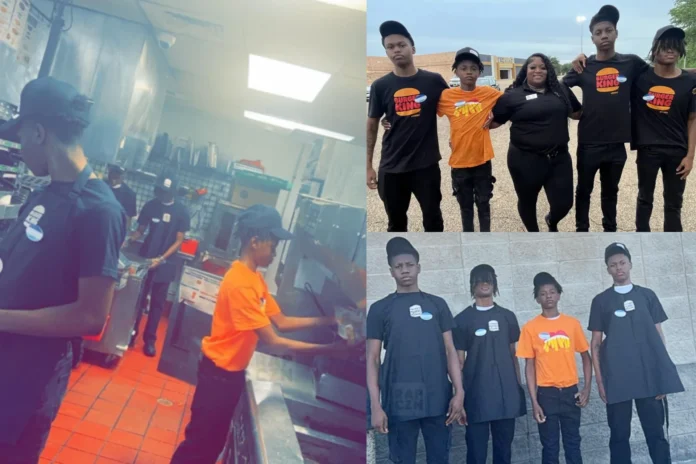 teenager helps friends get jobs at burger king