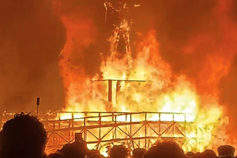burning man crime scene photos description