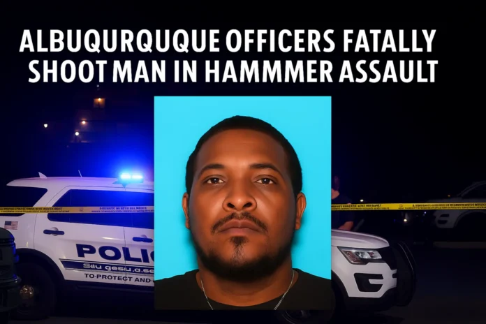 Albuquerque police shooting hammer attack