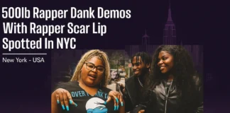 Dank Demoss NYC Sighting: Rapper Spotted with Scar Lip in Manhattan Dank Demoss NYC sighting With Scar Lip