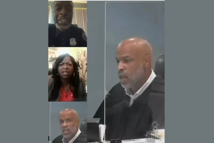 Detroit police officer zoom hearing boxers
