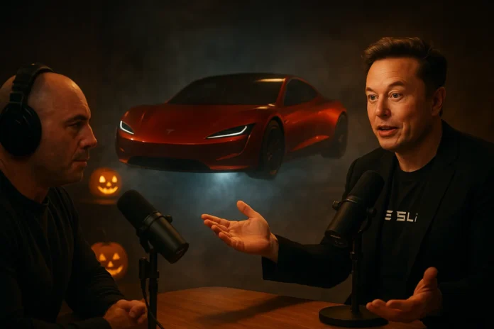 Elon Musk Teases Flying Tesla Roadster