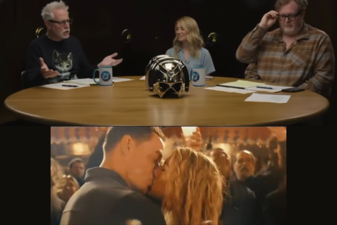 Gunn directs wife kiss