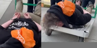ICE Posts Flatbed Cart Video: Cuffed Man Rolled to ‘Ridin’ Soundtrack ICE viral flatbed cart video