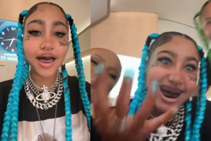 North West's Look With Fake Tattoos and Grill