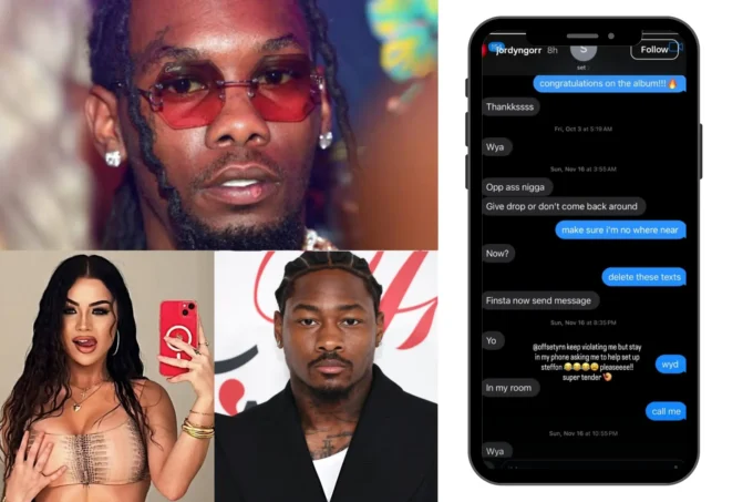 IG Model Jordyn Gorr Leaks Texts Alleging Offset Plotted to Set Up Stefon Diggs