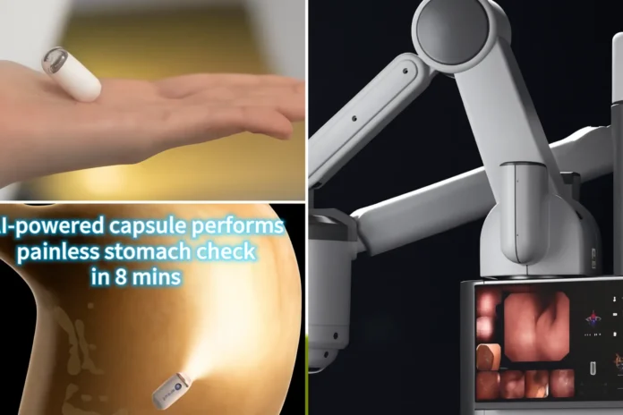 AI-Powered Magnetic Gastroscopy