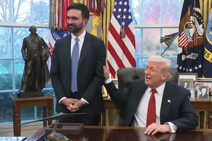 Trump Zohran Mamdani slap video
