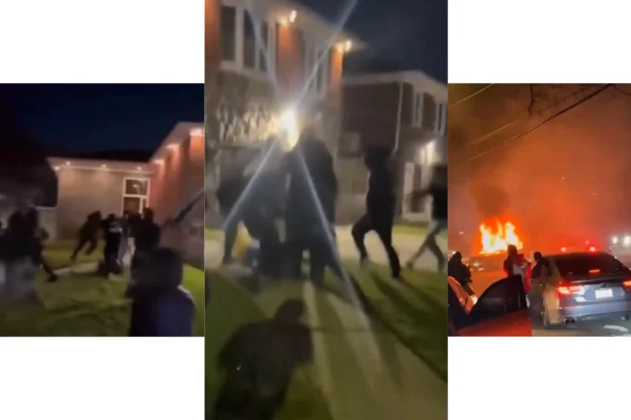 Queens street takeover mob attack