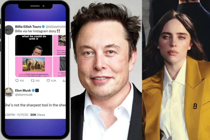 Elon Musk Billie Eilish feud