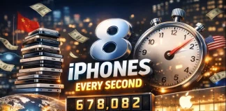 Apple’s iPhone Sales Skyrocket: 8 Devices Sold Every Second Worldwide iPhone Sales Rate