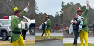 Hilarious Holiday Surprise: Dad Goes Full ‘Buddy the Elf’ at Daughter’s School Pickup Hilarious Holiday Surprise: Dad Goes Full 'Buddy the Elf' at Daughter's School Pickup