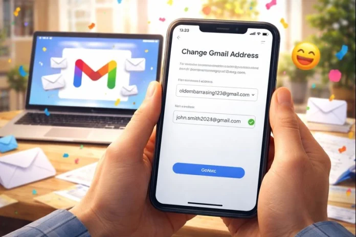 change Gmail address