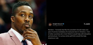 NBA Legend Dwight Howard Urges Trump to Mandate One Year of Military Service for Americans Dwight Howard mandatory military service