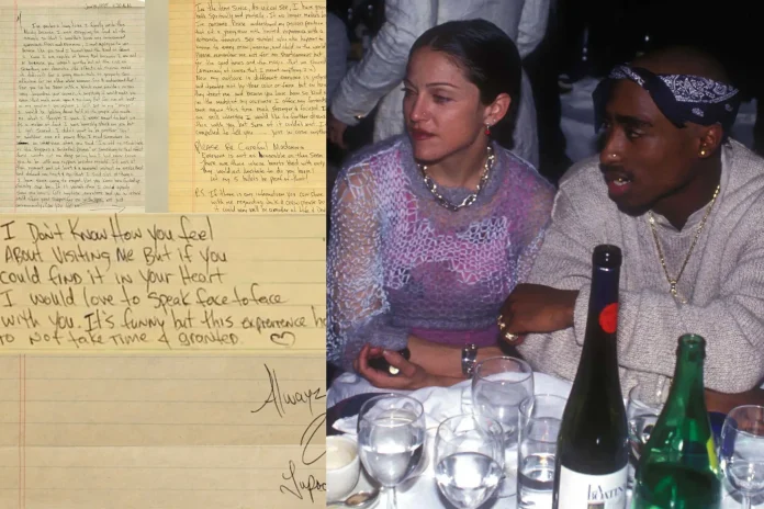 Tupac Madonna prison letter