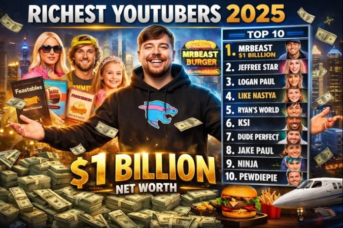Richest YouTubers 2025