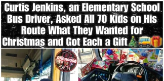 How Curtis Jenkins the Bus Driver Surprised 70 Kids with Personalized Christmas Gifts Curtis Jenkins bus driver