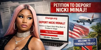 Viral Petition to Deport Nicki Minaj Surges Over Immigration Status Claims Nicki Minaj deportation petition
