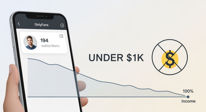 OnlyFans Creator Income Reality: Most Earn Under $1K Monthly