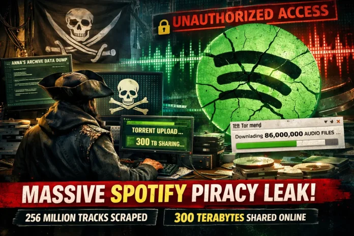 Spotify music catalog leak