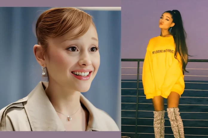 Ariana Grande Vogue sweater boots
