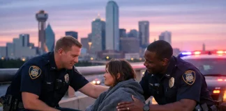 Dallas Police Heroically Save Woman in Dramatic Bridge Rescue | News Dallas police save woman from bridge