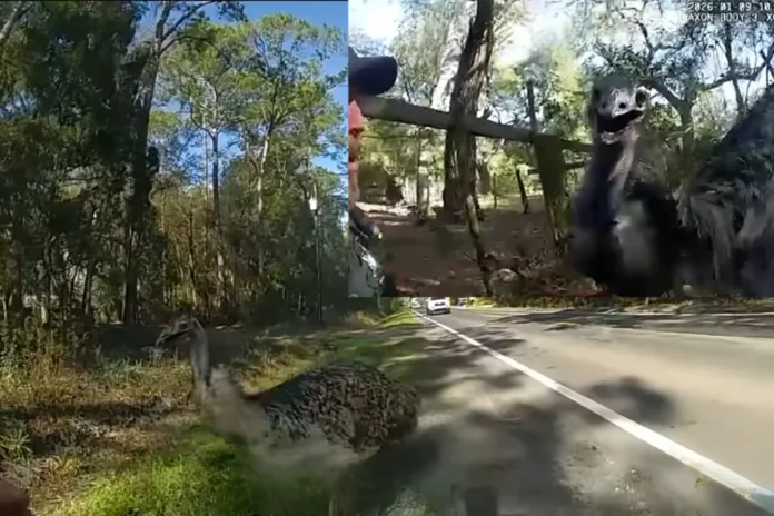 Runaway Emu Arrested Florida