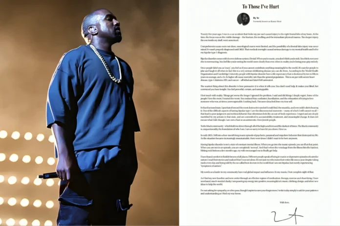 Kanye West apology