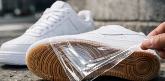 New Stick-On Plastic Protects Shoes From Dirt – USA News shoe protection plastic