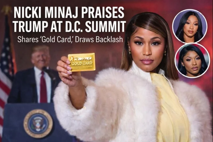 Nicki Minaj Stuns in Silence: MAGA Appearance Sparks Controversy Over Cardi B & Megan Thee Stallion