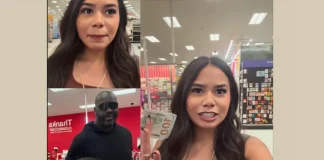 Shaq Surprises Shopper at Target, Hands Over Cash for Groceries Shaquille O'Neal Target shopping