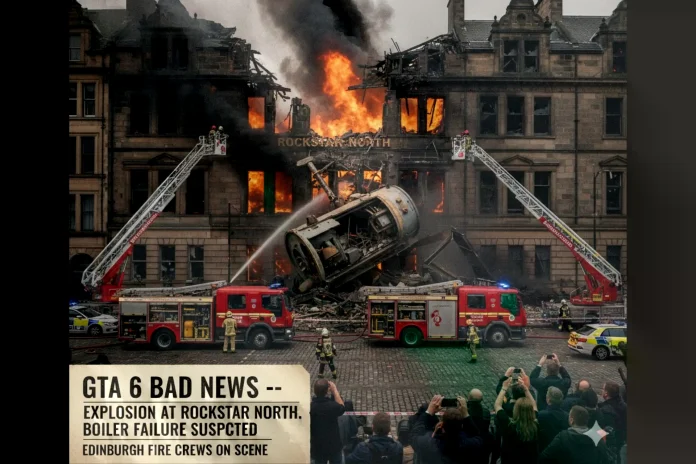 Rockstar North explosion