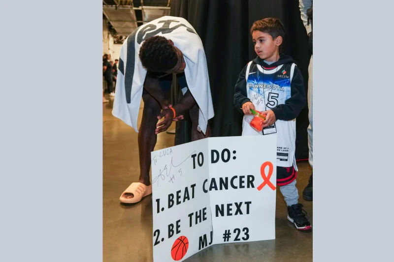 Bracelet Promise Ends in Victory for 7-Year-Old Fan