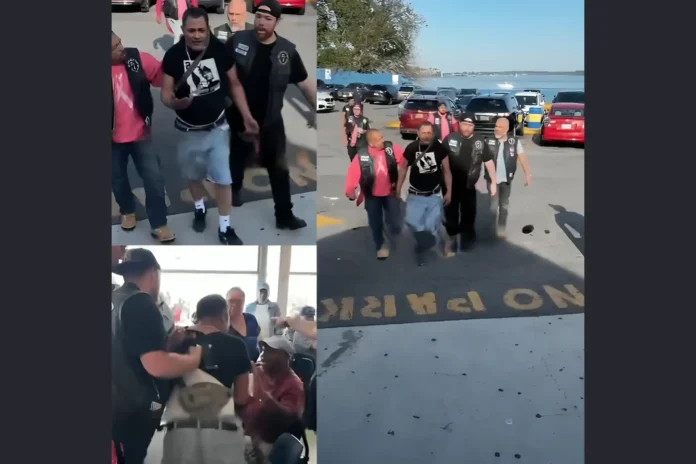 biker gang forces apology racial slur