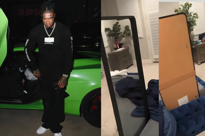Blueface brother mirror bed