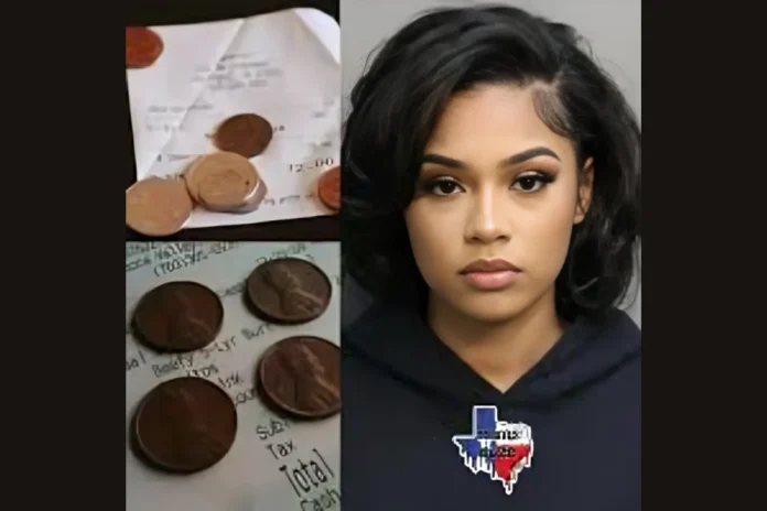 waitress arrested foreign coins