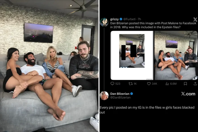 Dan Bilzerian Post Malone Epstein Files