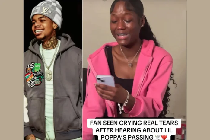 Lil Poppa death fan crying